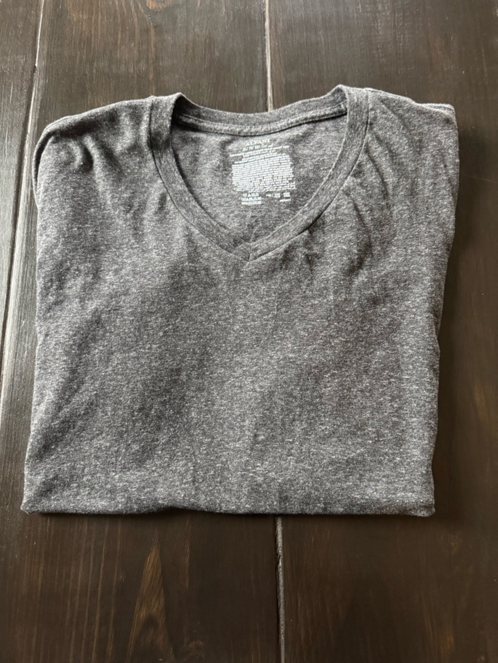 Alfani Men's V-Neck Sweater in Heather Charcoal Gray